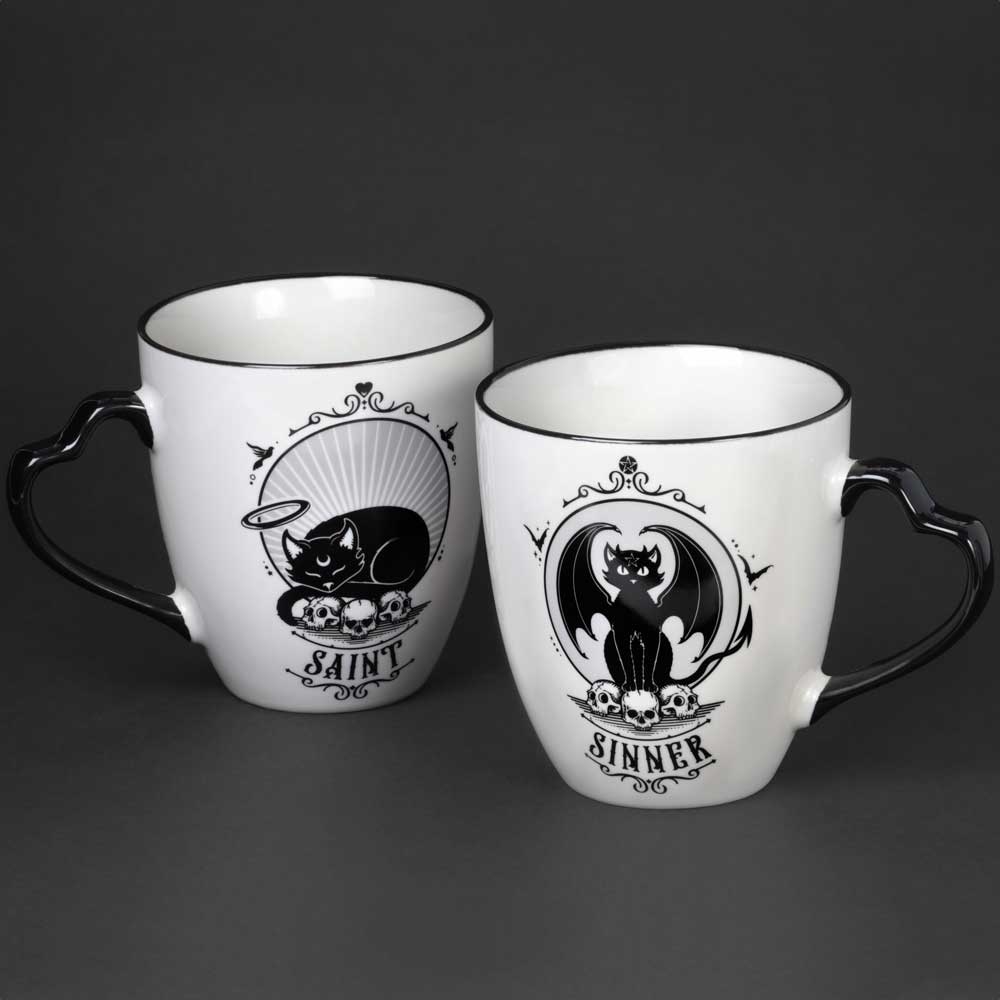 Alchemy - Saint & Sinner Couple set Tasse - Blanc/Noir